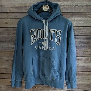 Roots Canada Pale Blue Pullover Hoodie w Pocket